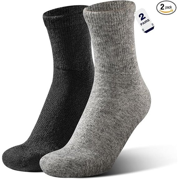 Alpaca Wool Diabetic Socks for Men and Women