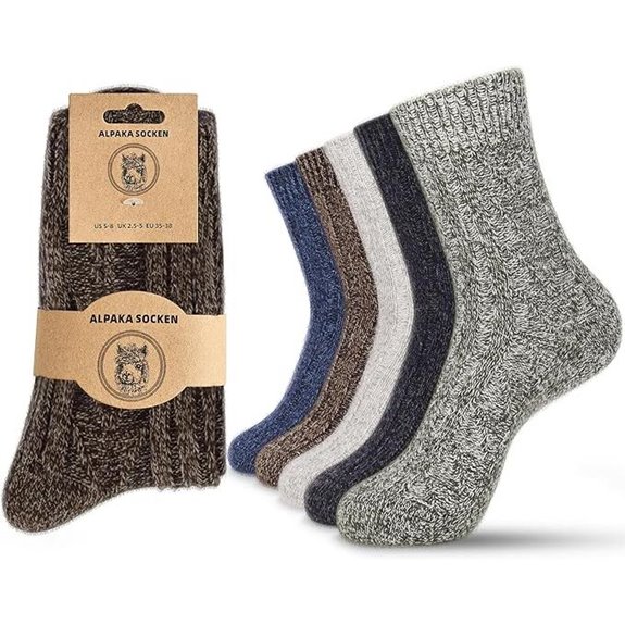 Jeasona Alpaca Wool Hiking Socks for Women